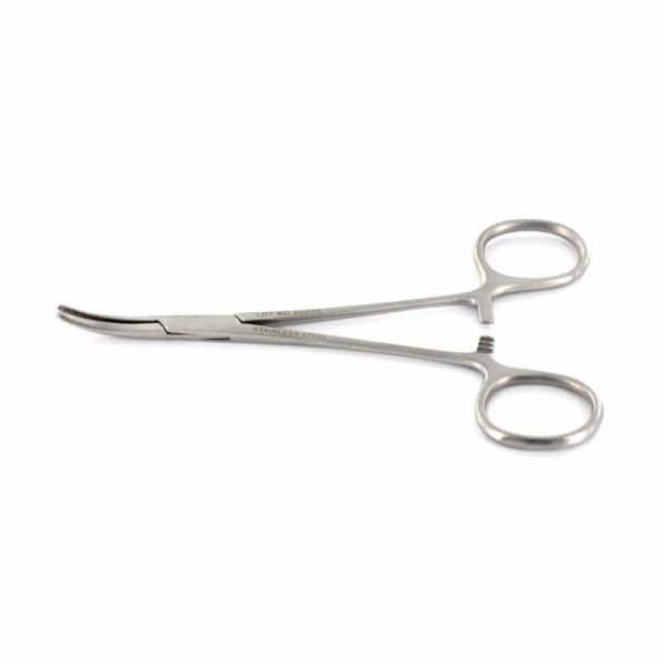 Pinza mosquito curva