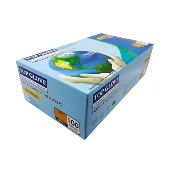 Guantes látex con polvo