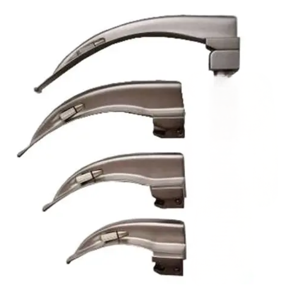 Pala de laringoscopio curva acero inoxidable