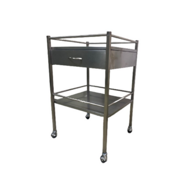 Carro curaciones A.I. con cajón y garruchas