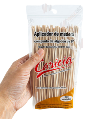 Hisopos largos madera x 100U