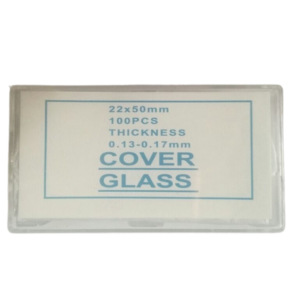 Lamina cubre objeto 20x50mm 100pcs